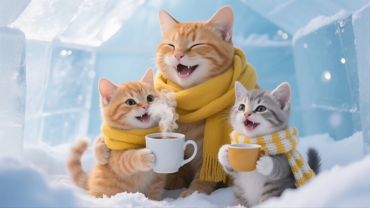 Котенок и его мама с удовольствием ловят рыбу! #милый #кот #смешной #животные #вирусноевидео #кот...