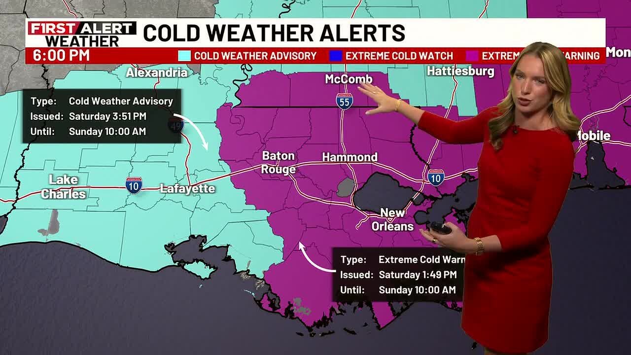 FIRST ALERT 6 PM FORECAST: Saturday, Jan. 31