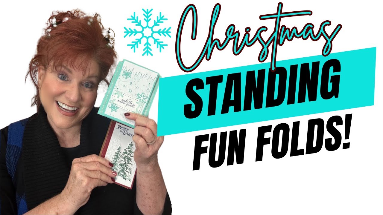 🎄Creating a Beautiful Card in Minutes - Standing Fun Fold