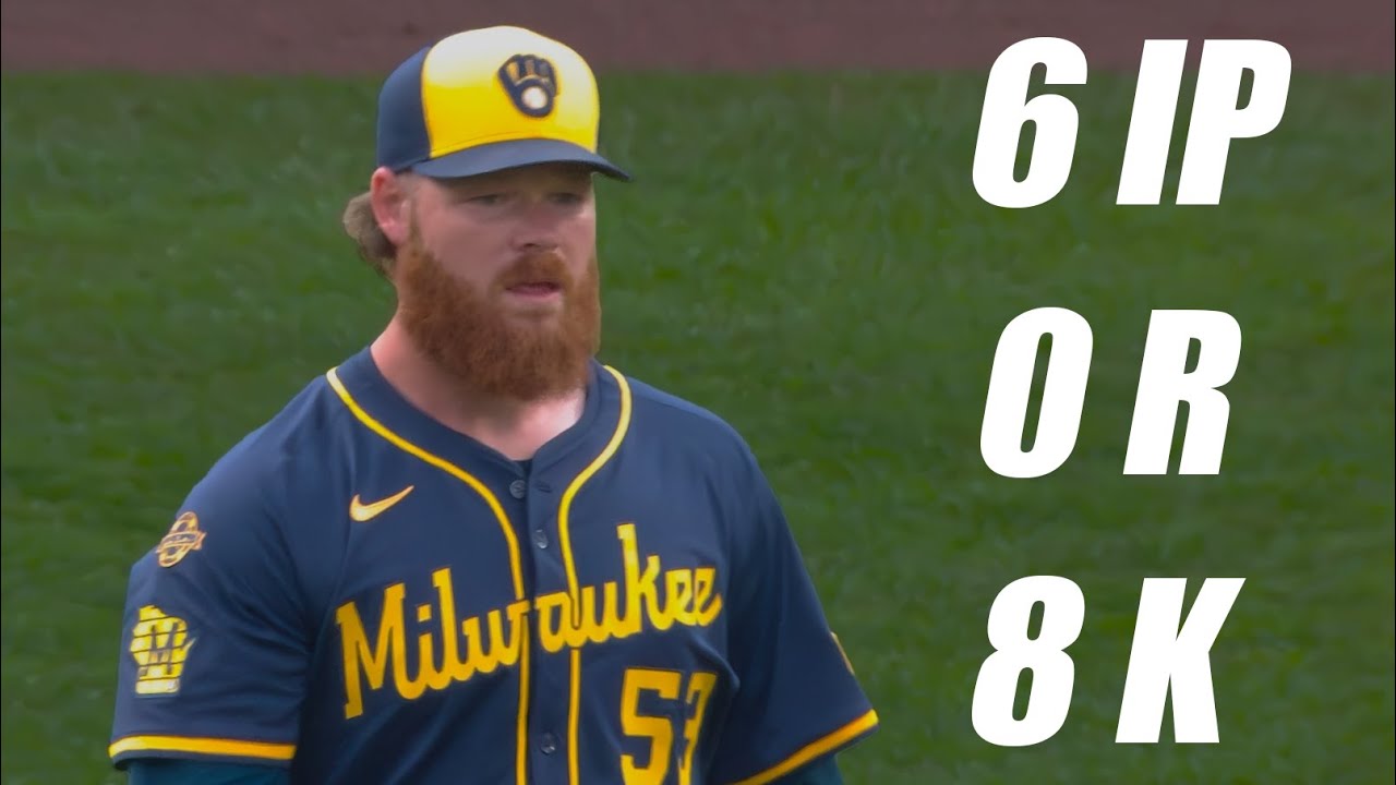 Brandon Woodruff Strikes Out 8 in 6 Scoreless Innings vs Pirates!