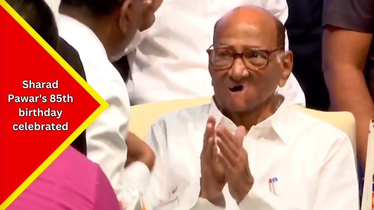 Mumbai: NCP-SCP leaders and workers gather to celebrate party Chief Sharad Pawar's 85th birthday...