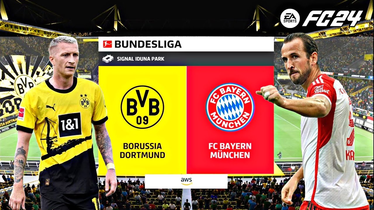 EA SPORTS FC 24 Nintendo Switch Gameplay - Borussia Dortmund Vs Fc Bayern Munich