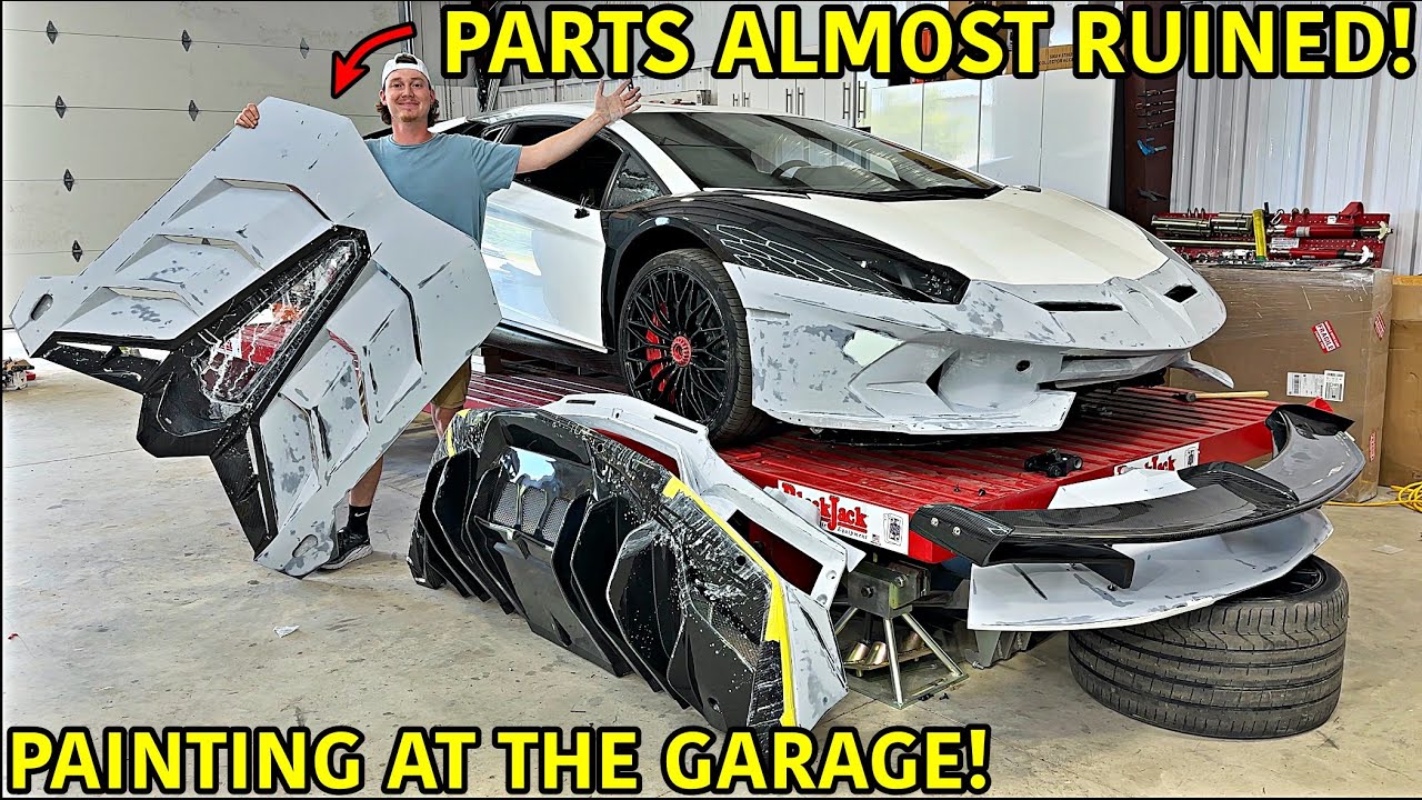 Rebuilding A Wrecked Lamborghini Aventador SV Part 13