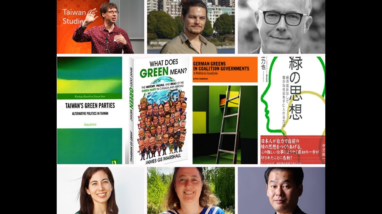 Writing books about Green Parties Taiwan, Canada, Germany and Japan