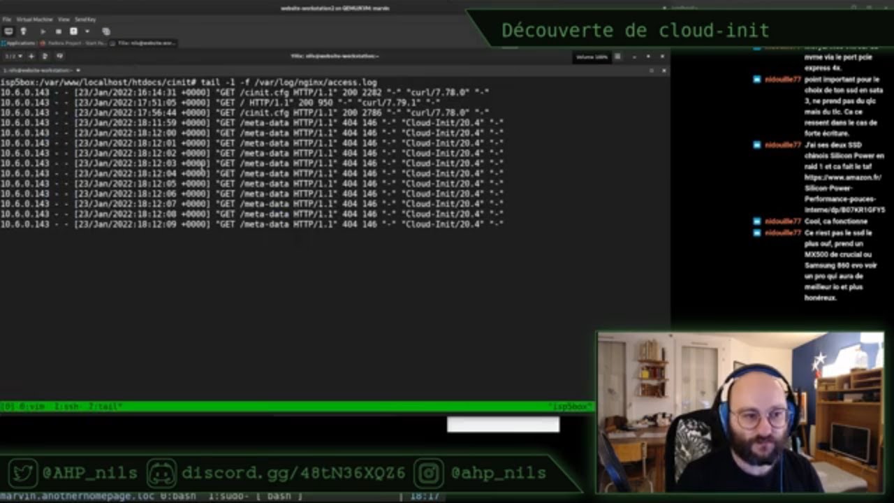 Automatiser l'installation de Linux avec Cloud-init - Stream du 23/01/2022