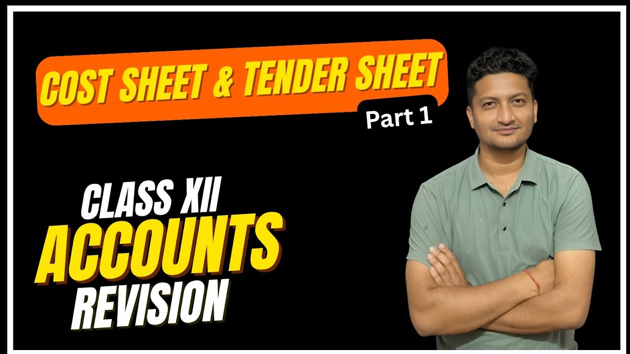 COST Sheet and TENDER Sheet (Part 1) | Class 12 Nepal