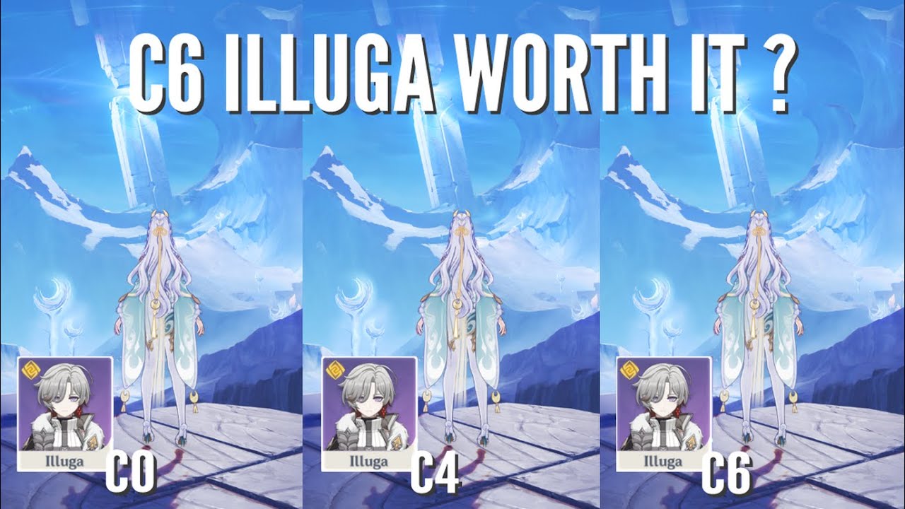 IS C6 ILLUGA REALLY WORTH IT? C0, C4 and C6 COMPARISON | Genshin Impact
