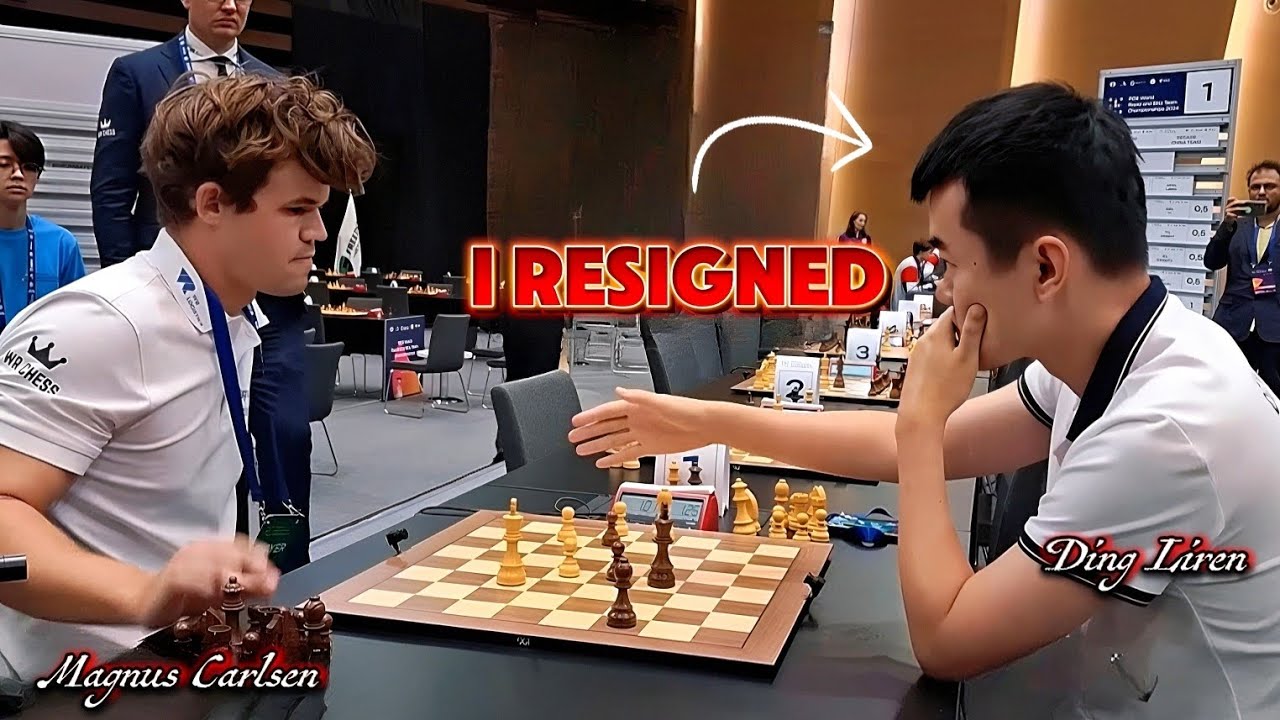 Magnus Carlsen VS Ding Liren || World Rapid Team Championship 2024 Round 5