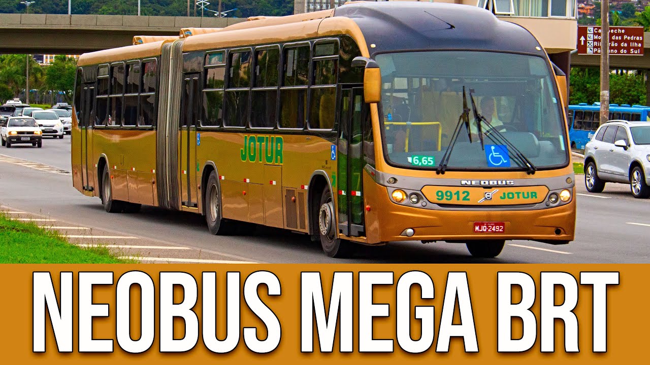 Neobus Mega BRT Volvo B12M da Jotur (Florianópolis/SC)
