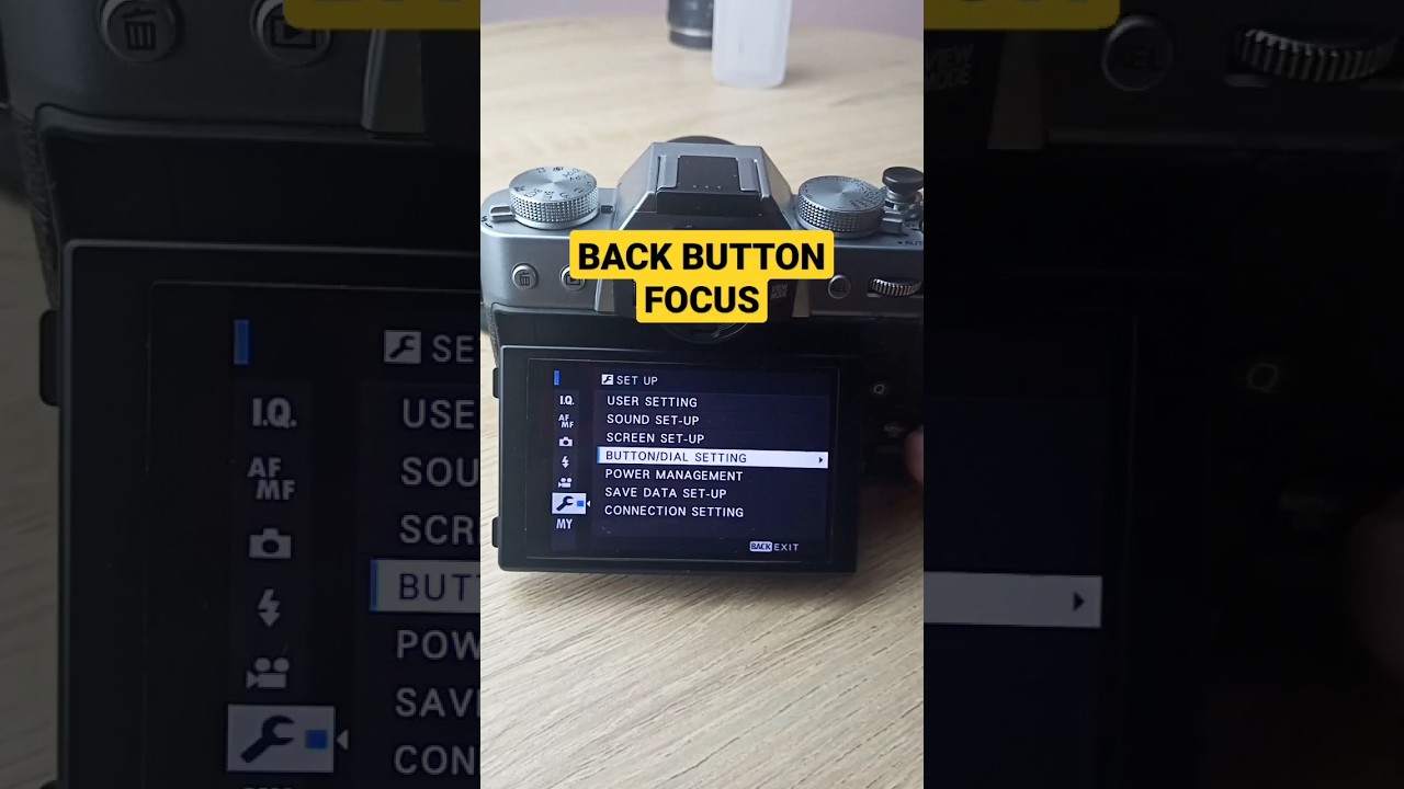 TUTORIAL BACK BUTTON FOCUS FUJIFILM #shorts #fujifilm