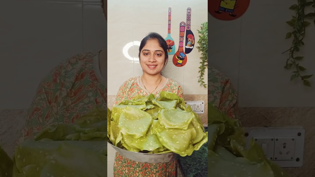 याखास पद्धतीने बनवा जरासुद्धा खिशी नघेता,पापड नलाटता चौपट फुलणारे जाळीदार पालक पापड।Tandlache Papapd