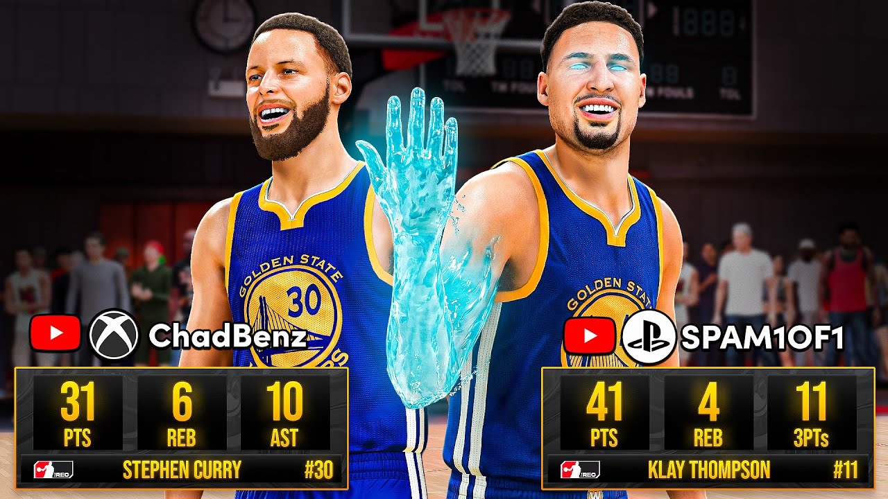We RECREATED Curry & Klay's 72 Combined Points in THE REC on NBA 2K26! FT. Chadbenz