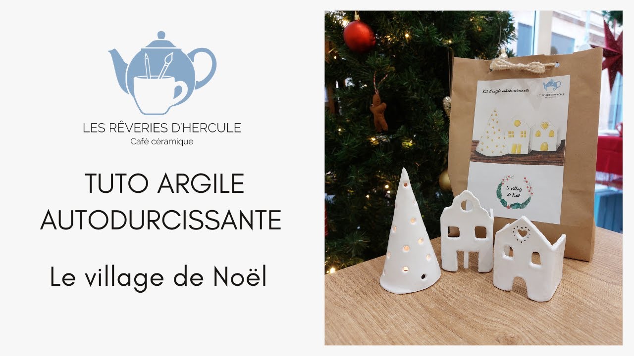 Tuto argile autodurcissante : réalise des photophores de Noël