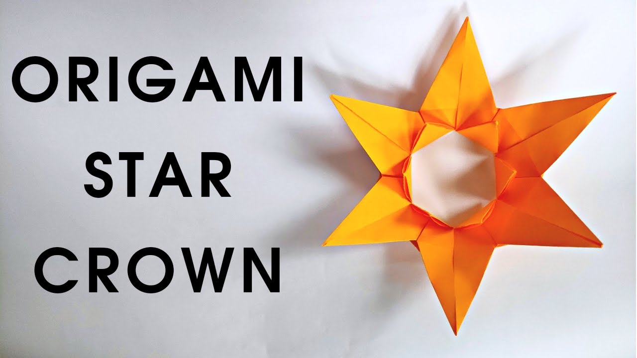 Origami STAR CROWN | How to make a paper star crown