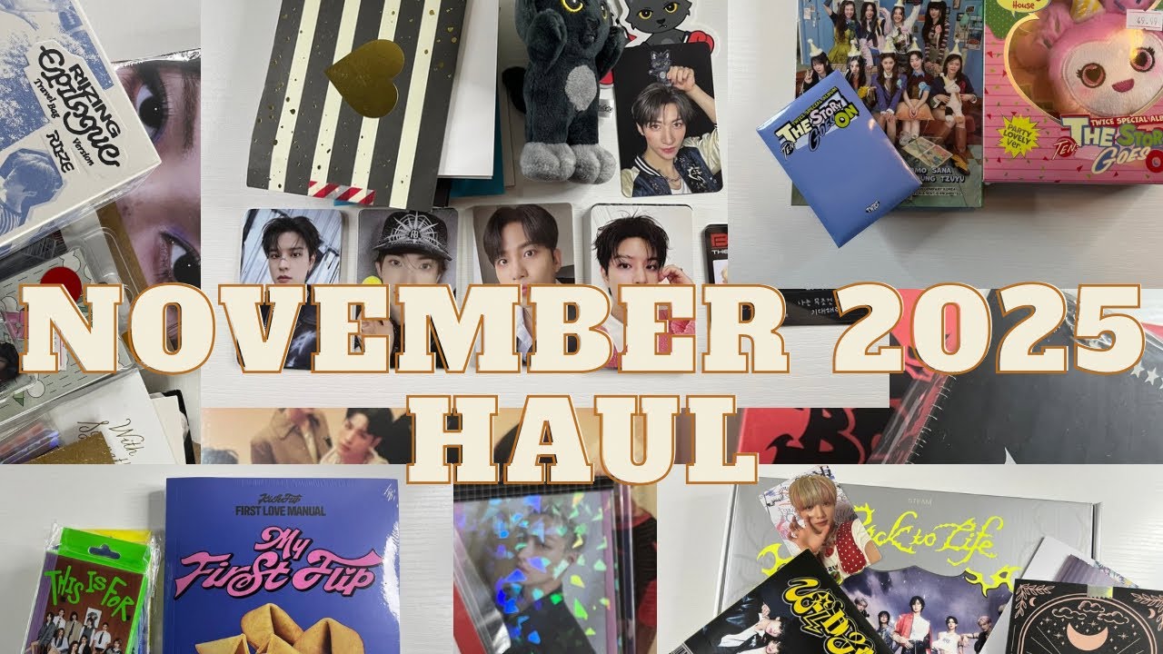 November 2025 Photocard & Album Haul (NMIXX, Twice, NEXZ, Stray Kids, ATEEZ, illit and more)