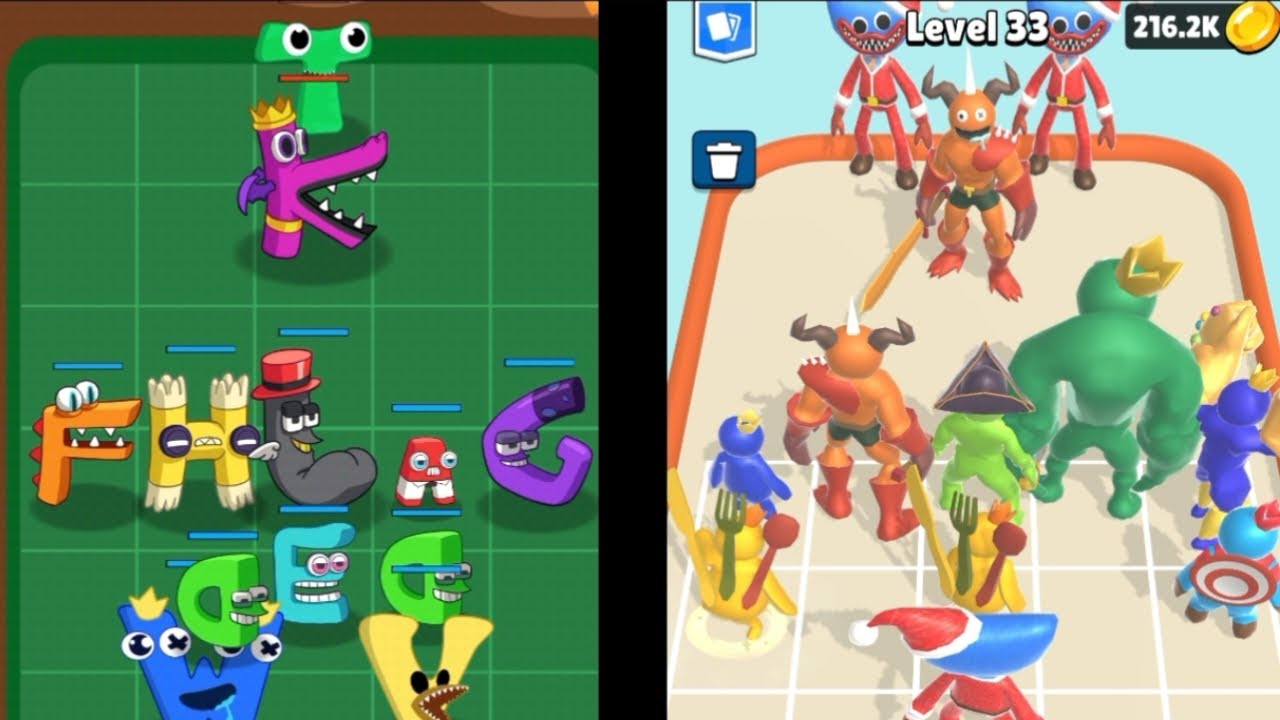 Merge Alphabet Lore vs Merge Rainbow friends 3D⭐ Android gameplay