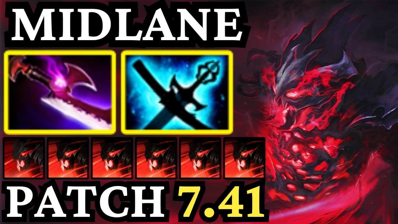 🔥 NEW PATCH 7.41 SHADOW FIEND Mid &mdash; Shadowraze Domination 🔥 | Dota 2 Gameplay