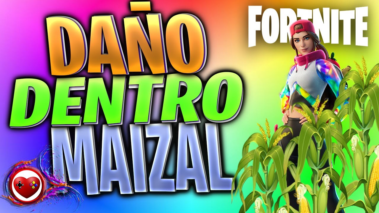 Fortnite Inflinge da&ntilde;o desde dentro de un MAIZAL de Finca Frenesi #fortnitedesafios #fortnitepavos