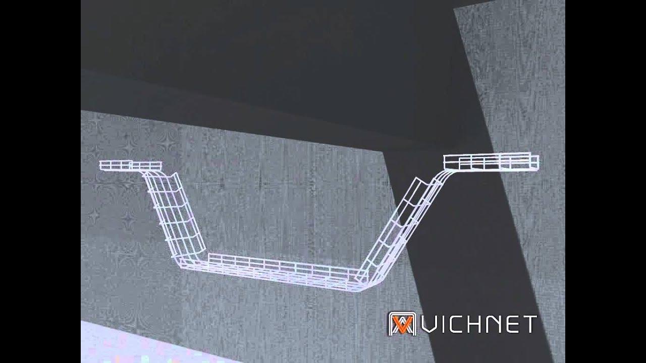 Vichnet cable tray /cable basket tray/ wire mesh cable tray/cable ladder install method
