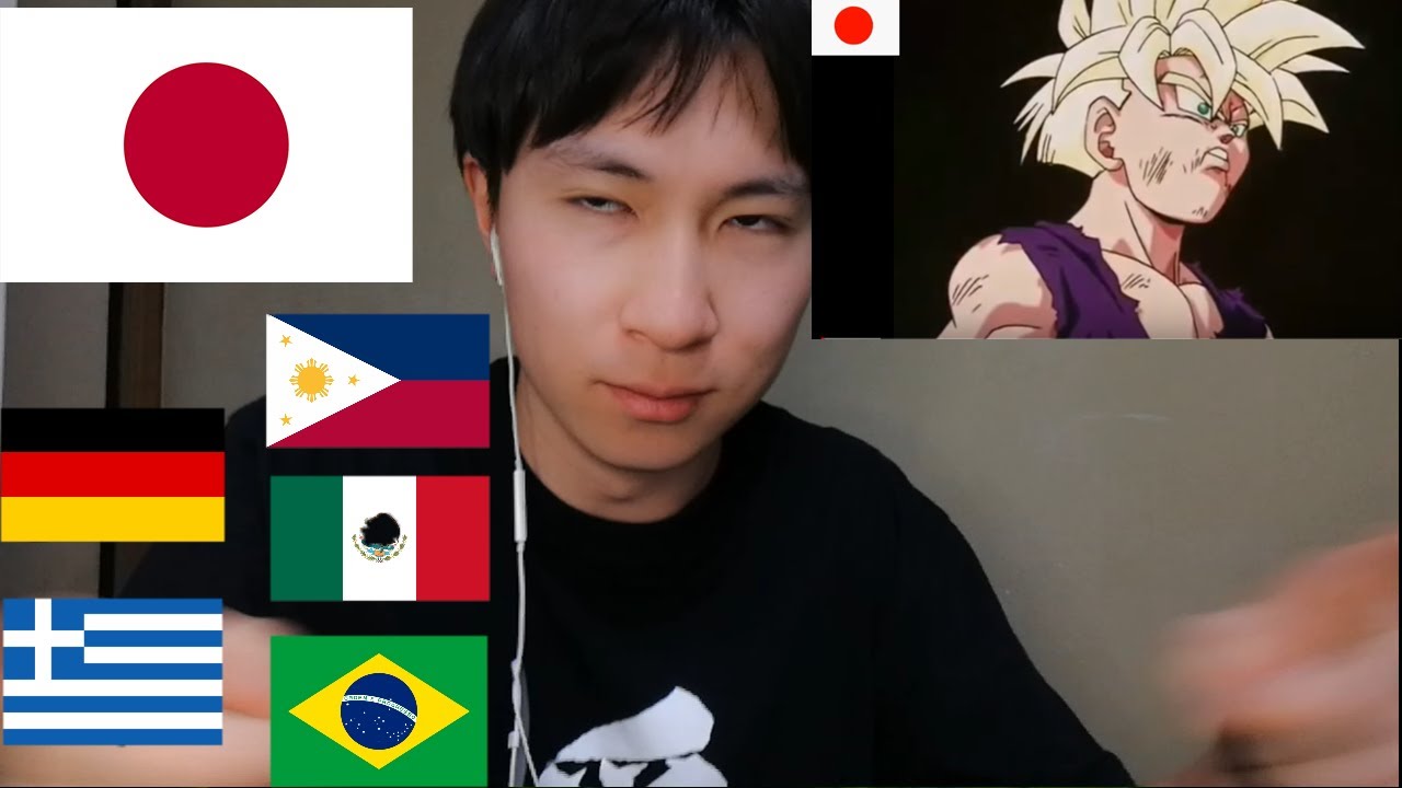Japonés reacciona a GRITO DE GOHAN 17 IDIOMAS