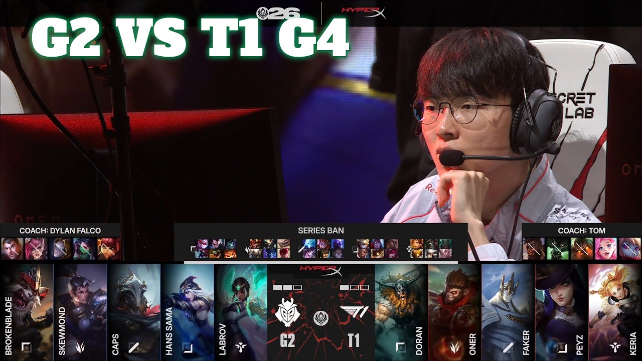 G2 vs T1 Game 4 | Mid-Season Invitational 2026 Losers' Round 2 | G2 Esports vs T1 G4