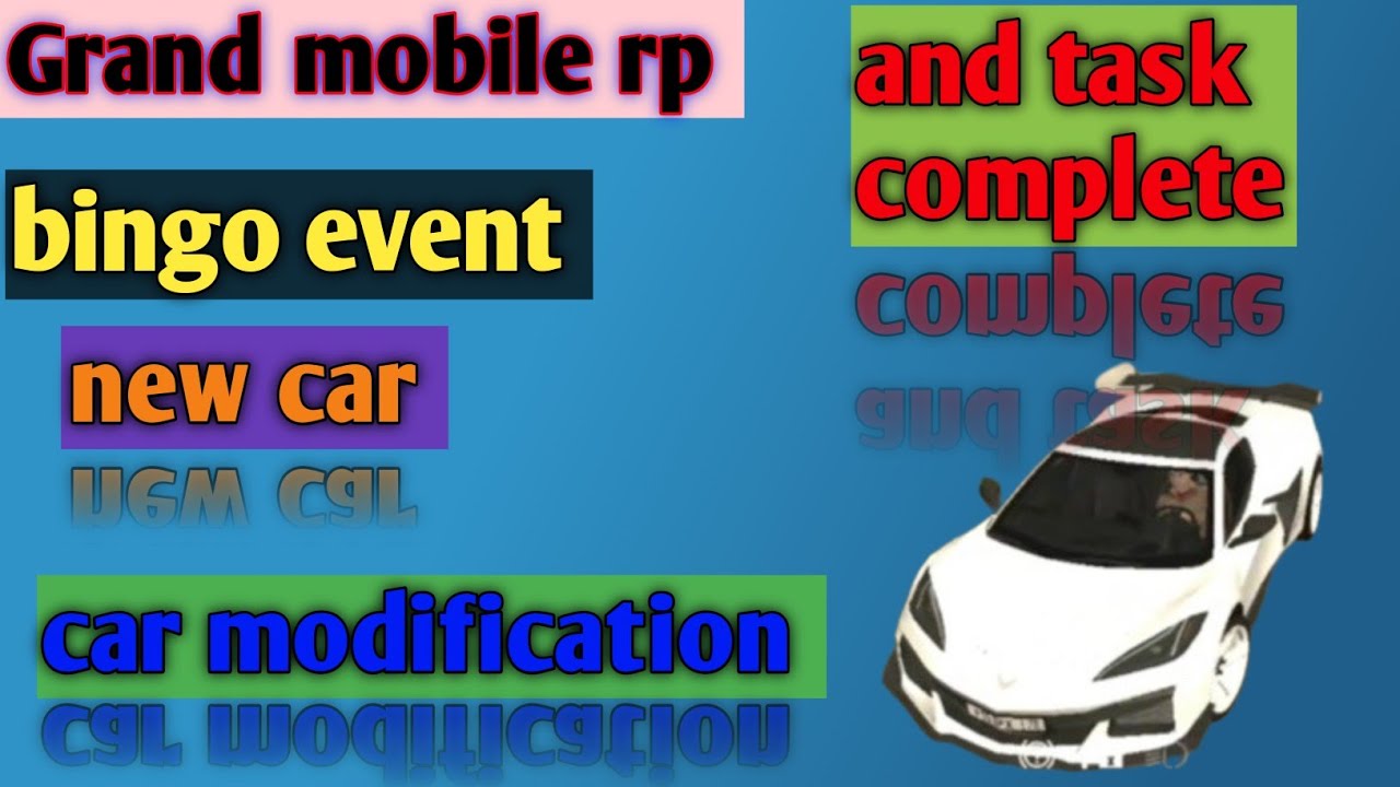 Grand mobile rp new bingo car and bingo event task complete 