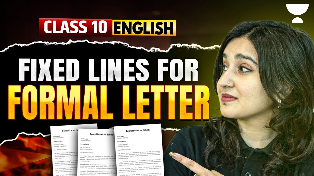 Class 10 Letter Writing 2026 | Formal Letter Format + Fixed Lines | CBSE English Exam | Asmita Ma'am
