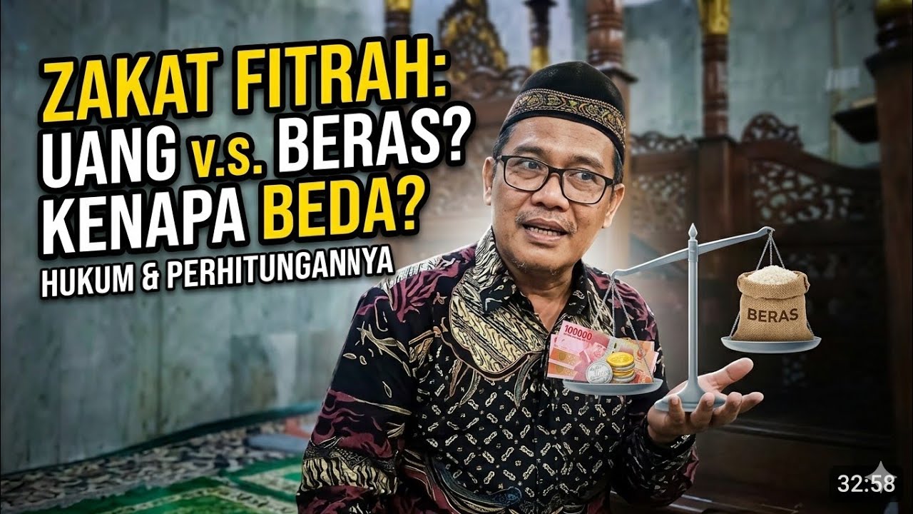 Zakat fitrah dengan uang kenapa berbeda dengan beras??? 