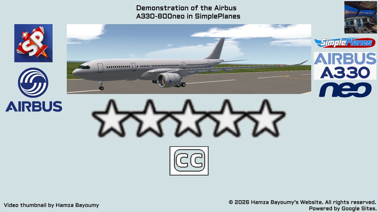 Демонстрация самолета Airbus A330-800neo в SimplePlanes