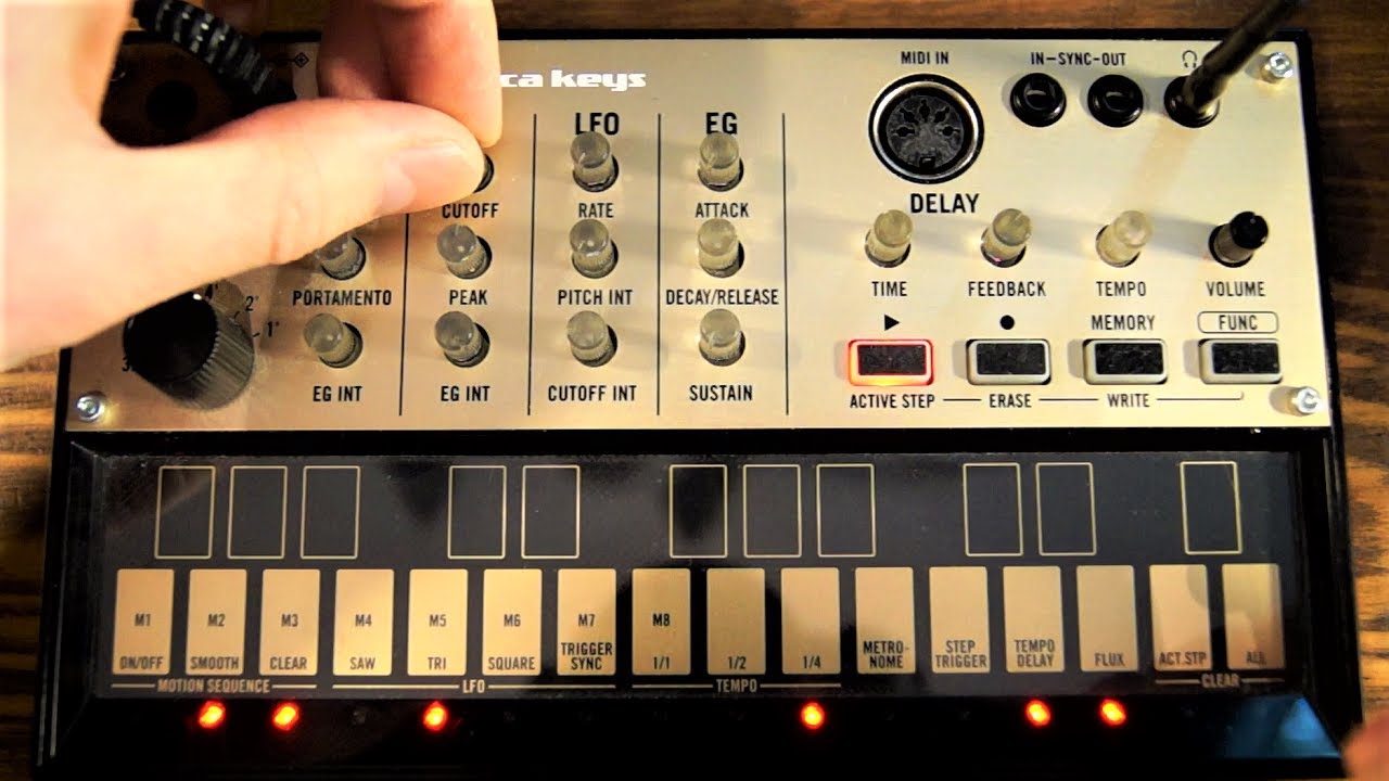 Korg Volca Keys beautiful arps! (and 128-note sequence)