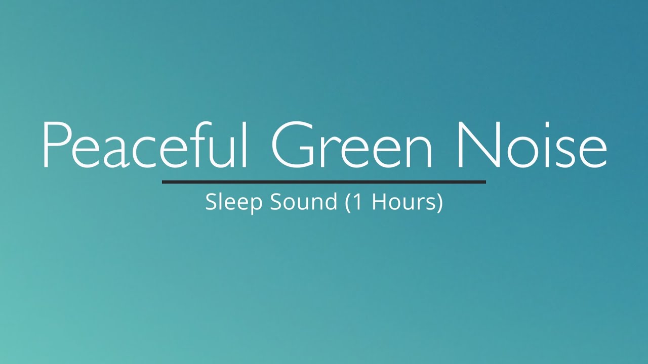 Peaceful Green Noise with Dripping Rain for Sleep, Meditation & Focus | Sleep Sound (1Hours)