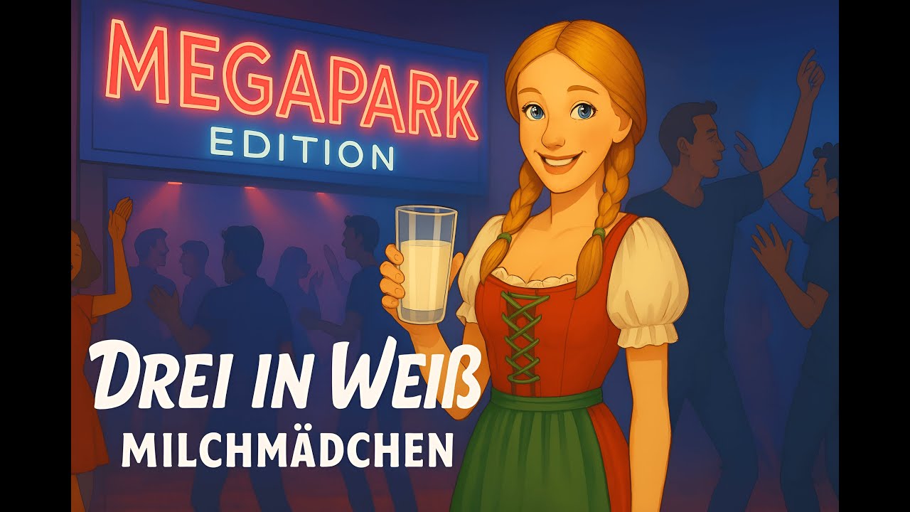 Drei in Weiß - Milchmädchen 🐄🥛| Schlagermusiker 📍 Megapark 2026 |  | (Offizielles Musikvideo) 🍹🌴🎉