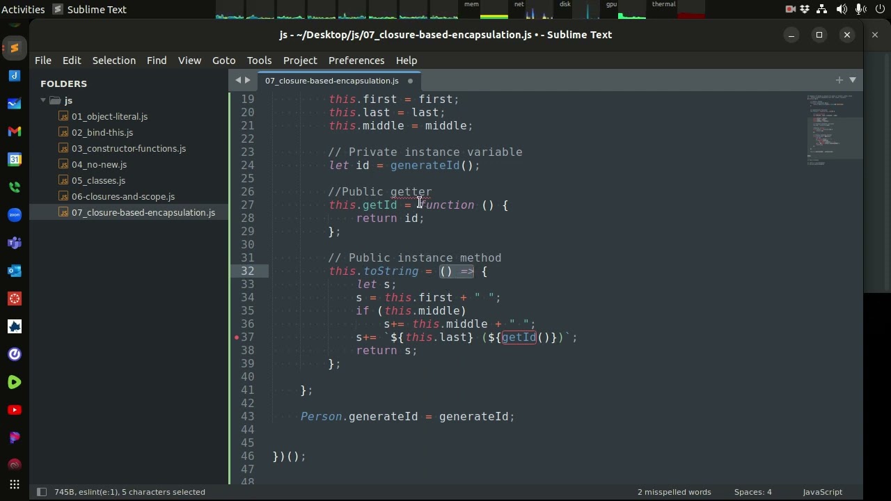 JS Objects (07) - Closure-based Encapsulation