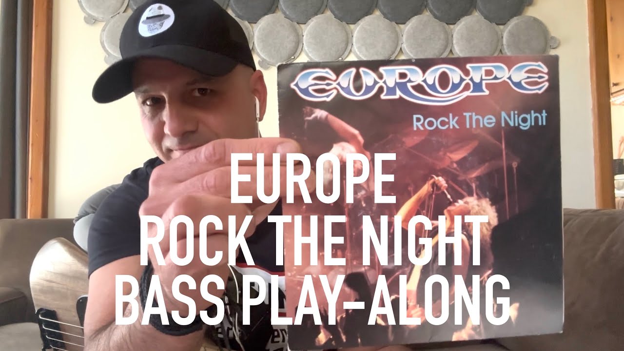 Europe - Rock The Night | Bass Cover / Play Along (Session Bassist)