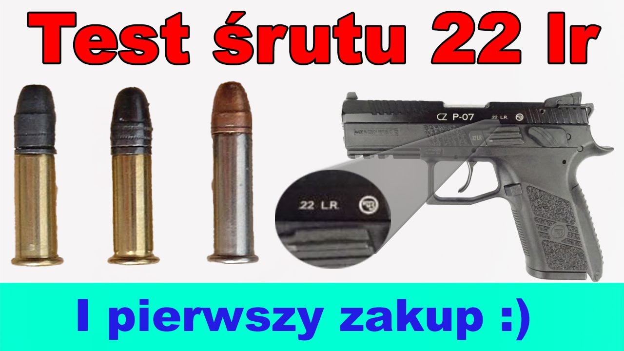 Test amunicji 22lr i zakup pierwszego pistoletu