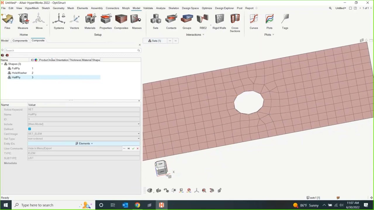 EP 12: Introduction to Composites in HyperWorks 2022