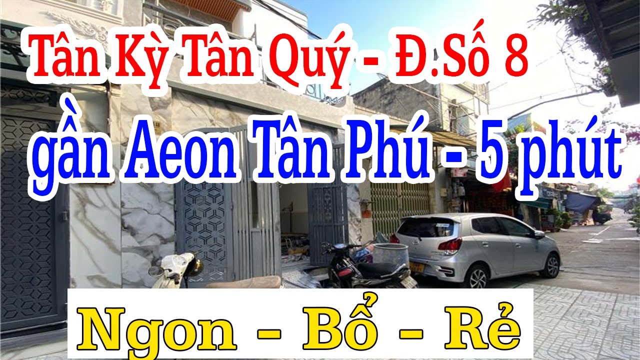 Nhà Quận Bình Tân 3 phòng ngủ đường ÔTô ngay Đ.Số 8 Tân Kỳ Tân Quý gần Aeon Mall Tân Phú 5phút 1062