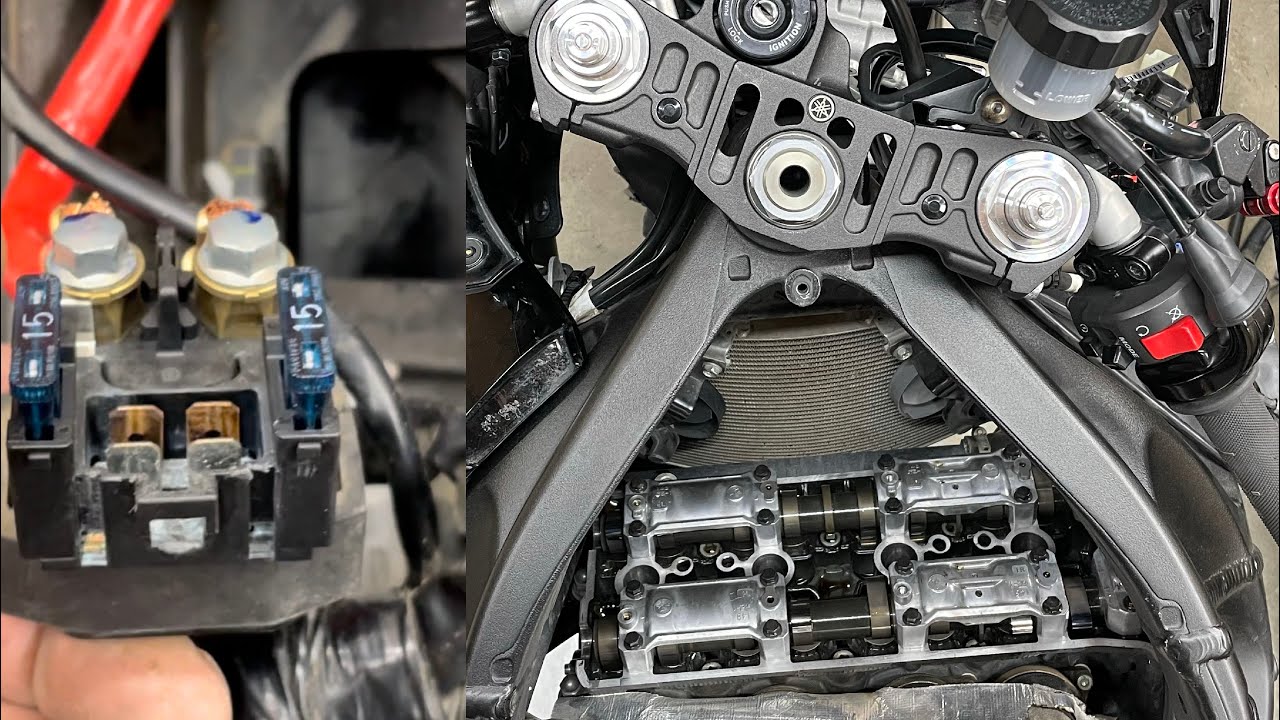 Yamaha Crossplane R1 Hard Start Valve Adjustment And Starter Solenoid Fix