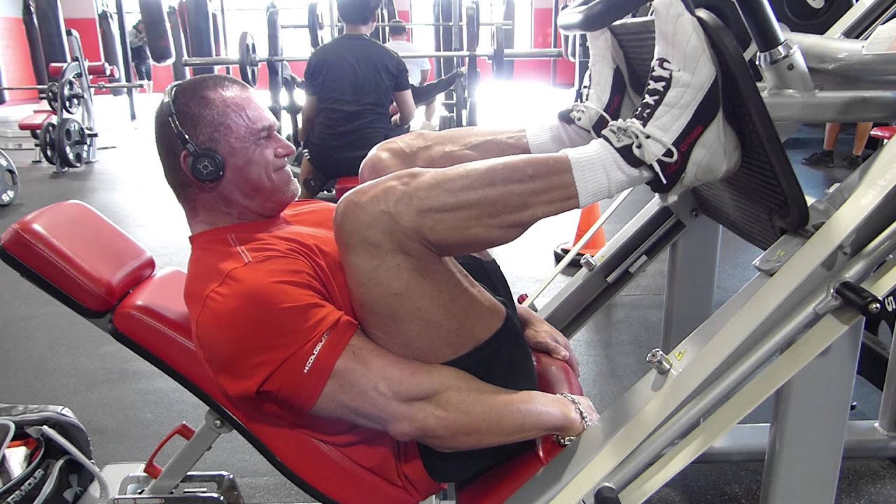 Star Trac Leg Press with bands.