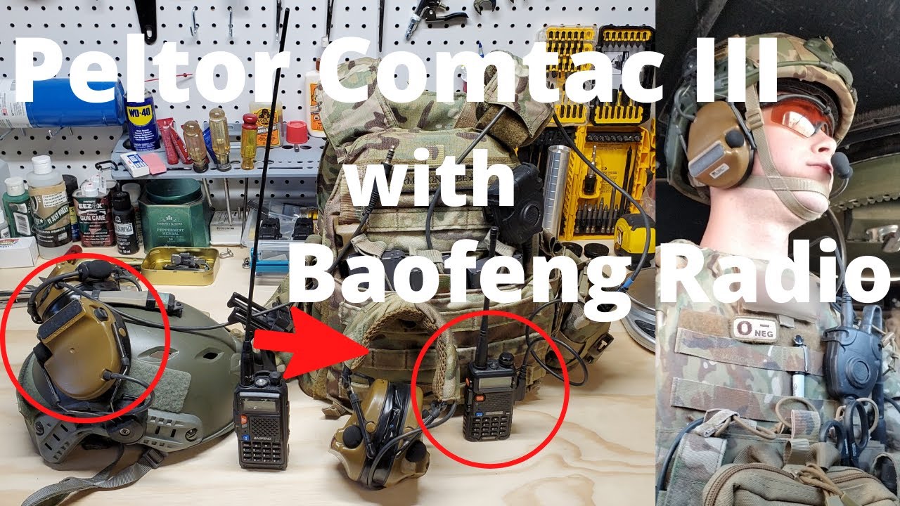 How to connect Peltors comtac III to Baofeng Ham radio