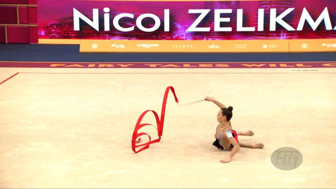 ZELIKMAN Nicol (ISR) - 2019 Rhythmic Worlds, Baku (AZE) - Qualifications Ribbon