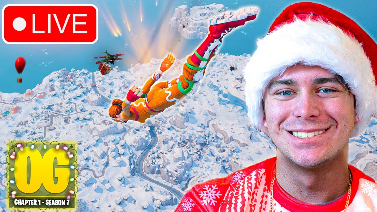*LIVE* Fortnite OG Season 7 Winterfest | Giveaways!