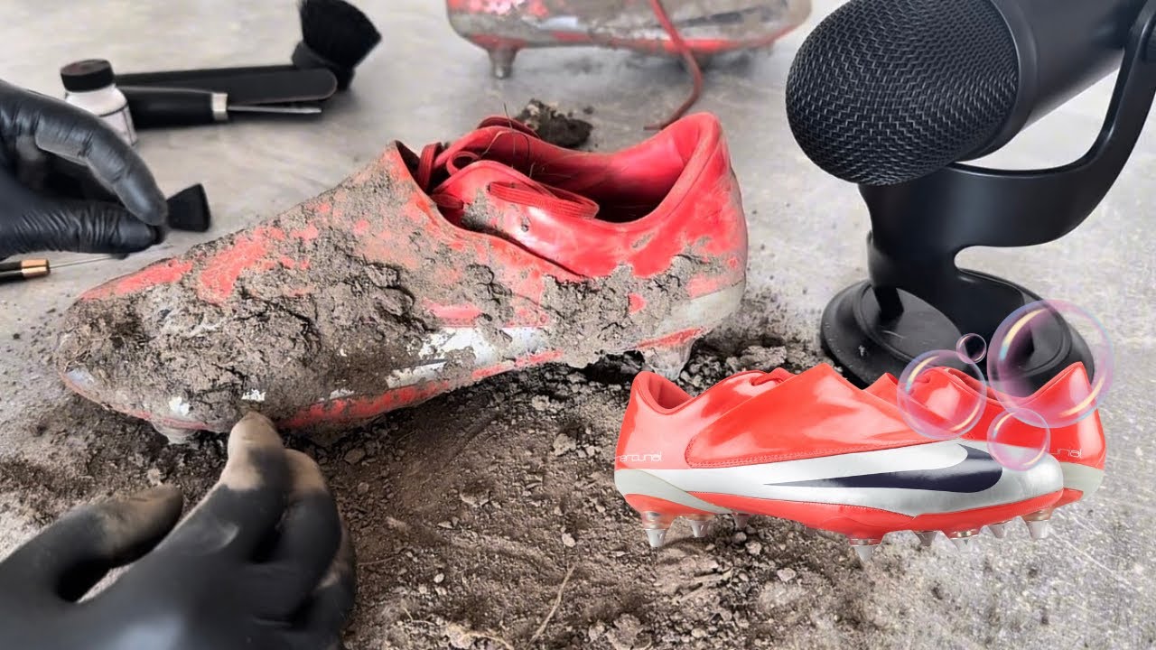 ASMR Deep Clean – Iconic Mercurial Vapor Ronaldo ⚽️🏟️