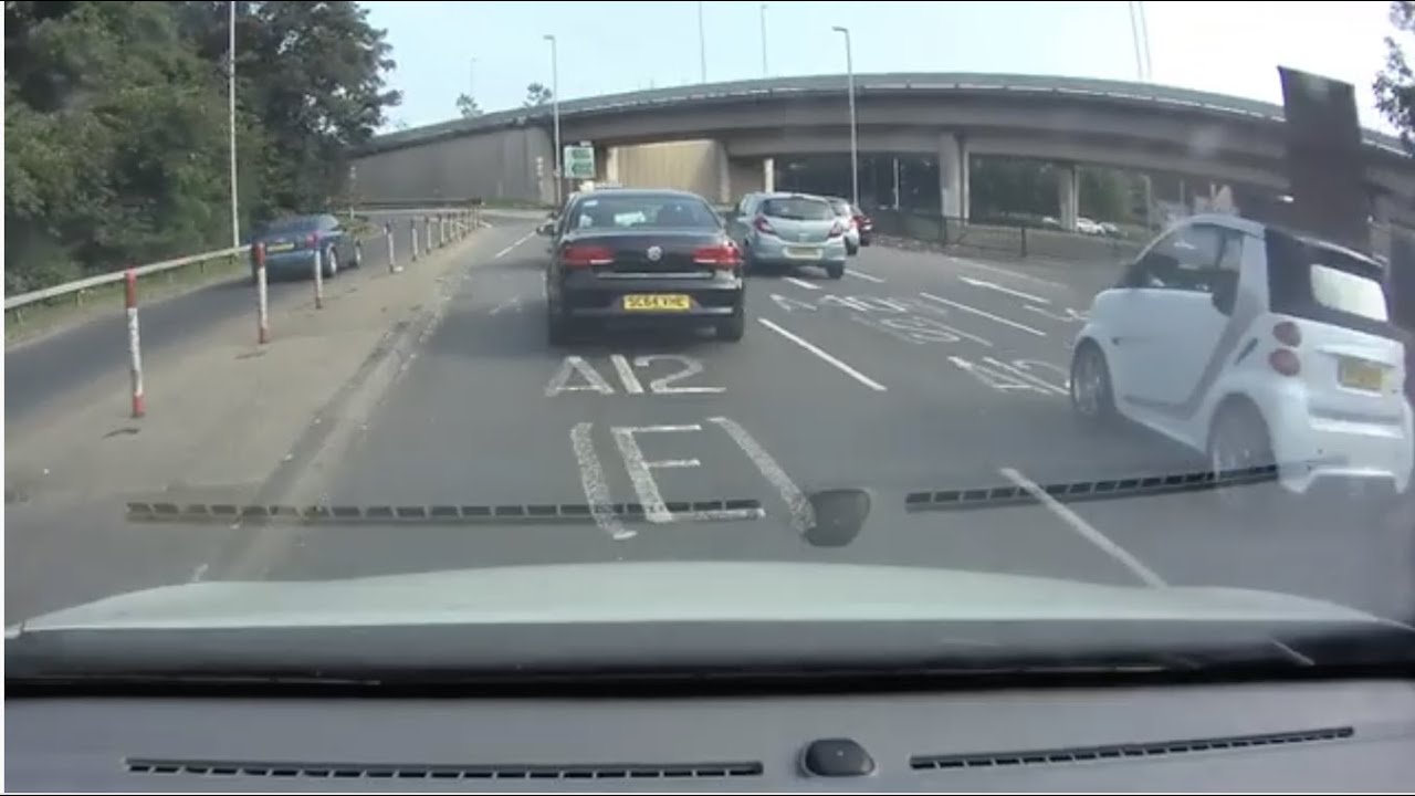 Wanstead Test Route A12 Redbridge Roundabout, Gants Hill Roundabout And Charlie Browns Roundabout