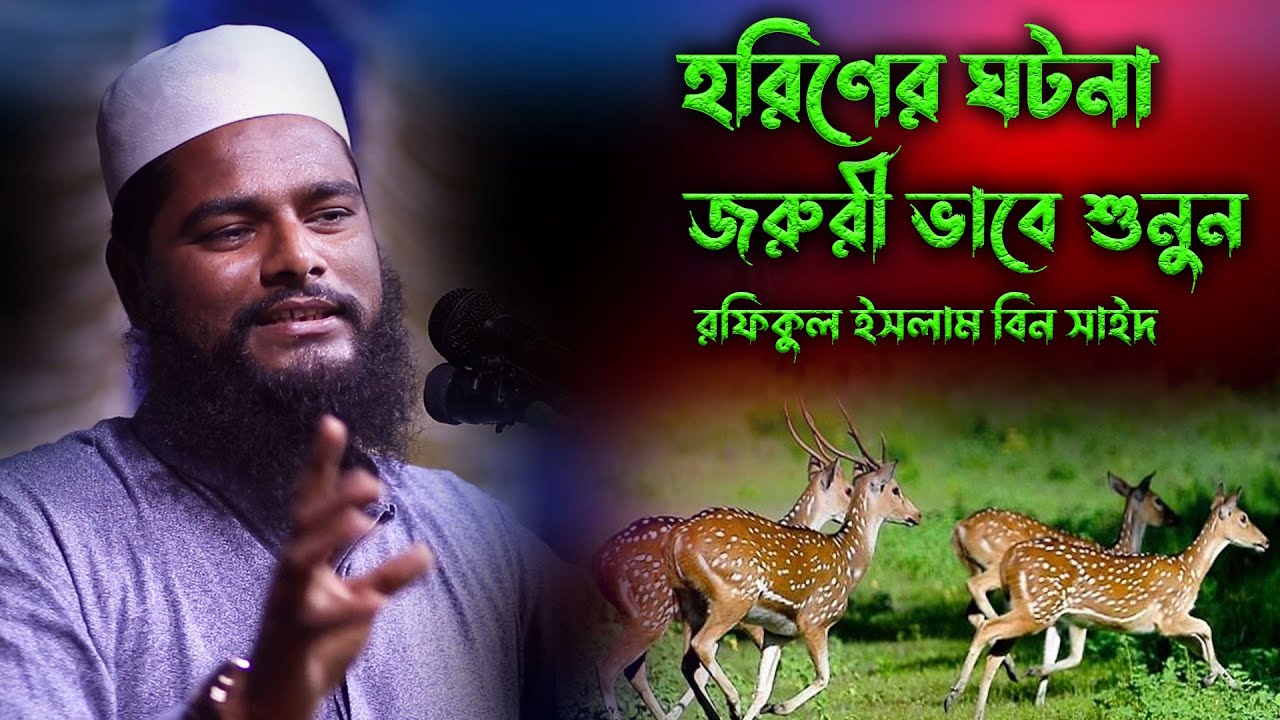 হরিণের ঘটনা | Rafiqul islam bin said new waz 2022 | rofiqul islam bin said waz 2022