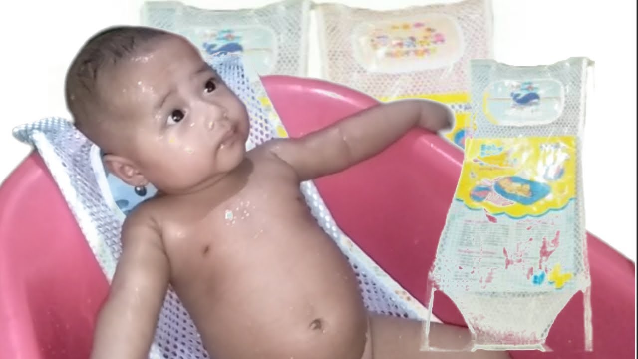 unboxing‼️review ⁉️cara mudah mandikan bayi dengan jaring jala alas bak mandi bantalan kepala &kaki
