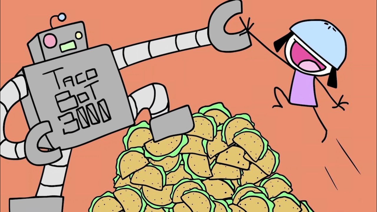 TacoBot 3000 (Part 3 of the Raining Tacos saga) - Parry Gripp - animation by BooneBum