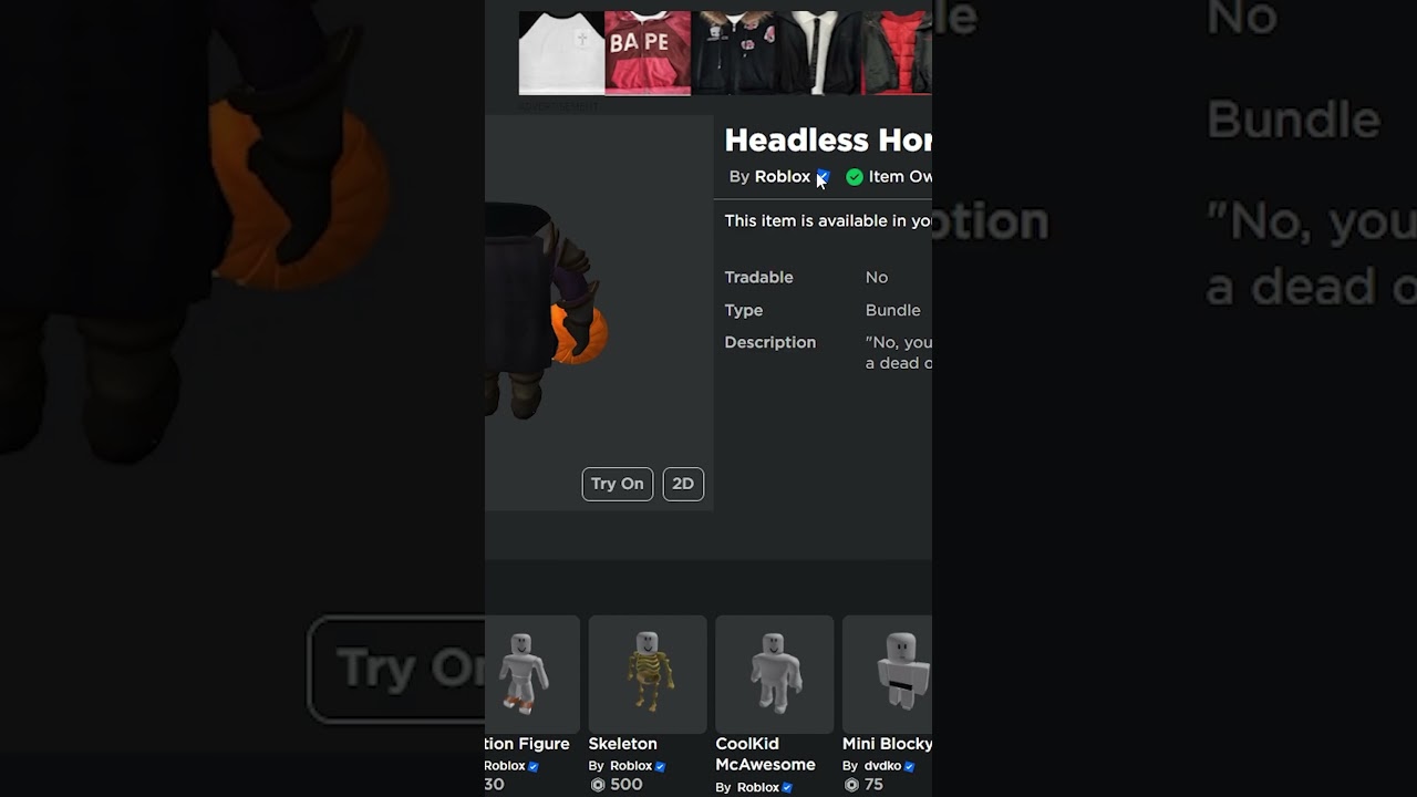 Как получить БЕСПЛАТНО Headless в ROBLOX #roblox #headless #robloxheadless