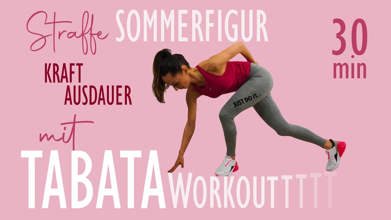 TABATA WORKOUT KRAFT AUSDAUER / schnell eine Sommerfigur bekommen | Katja Seifried