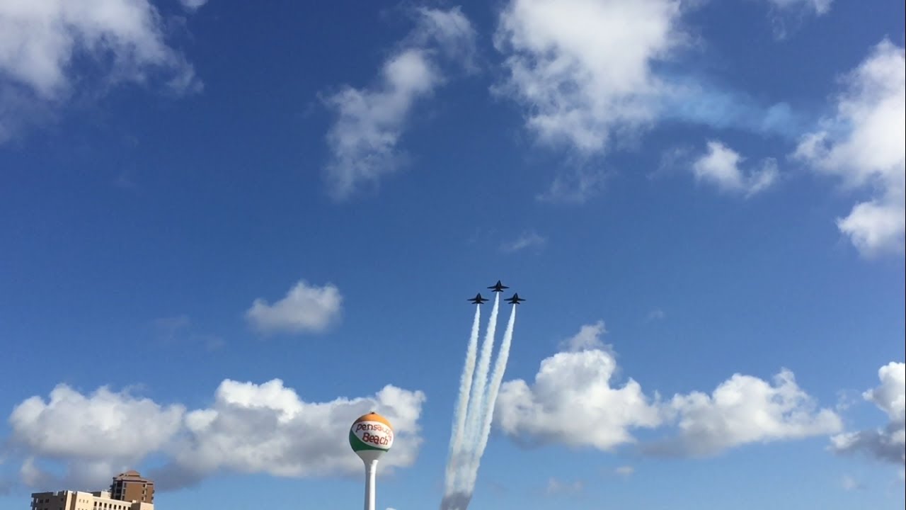 Blue Angels Circle And Arrival Pensacola Beach 2017